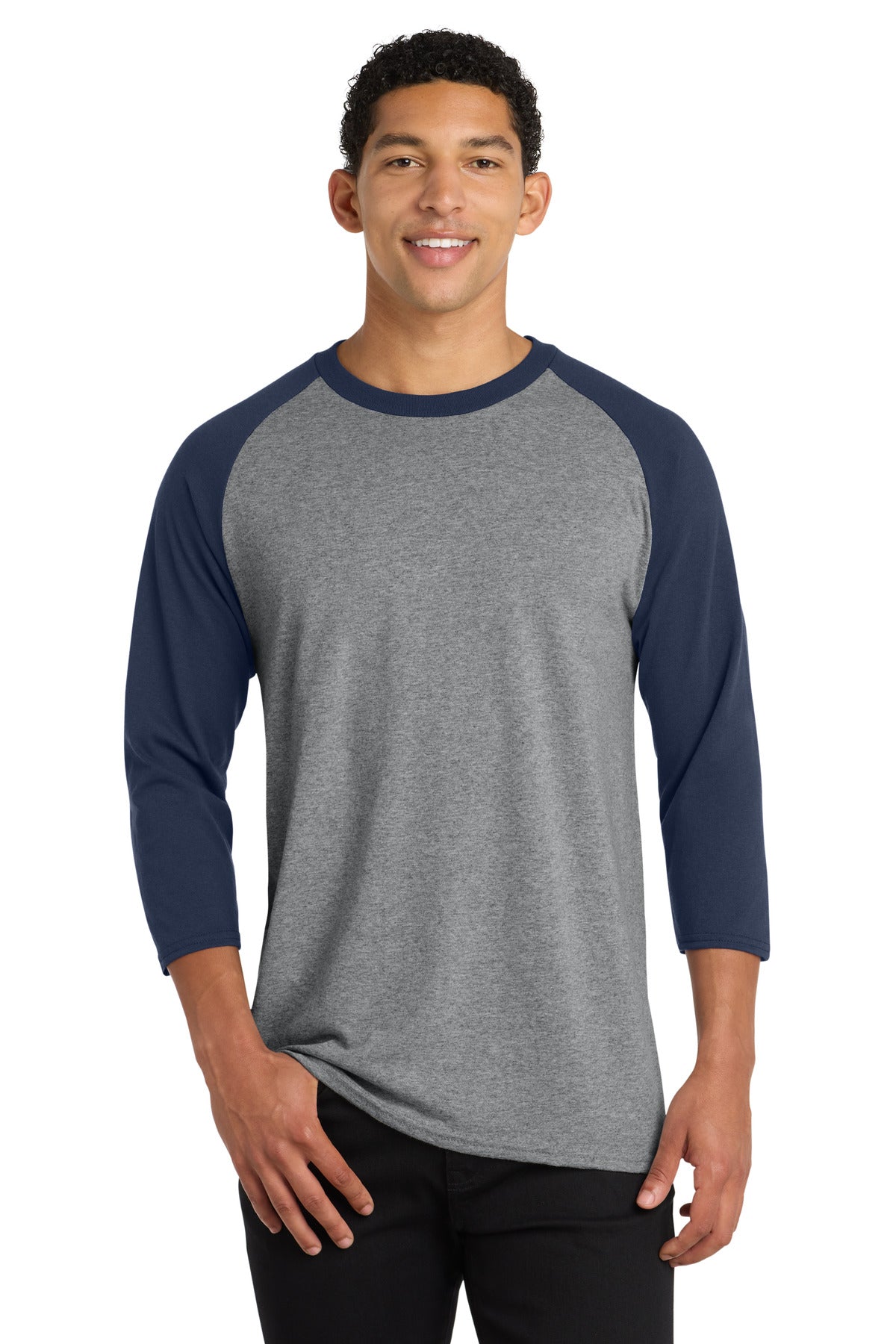 Port & Company PC55RS - Core Blend 3/4-Sleeve Raglan Tee
