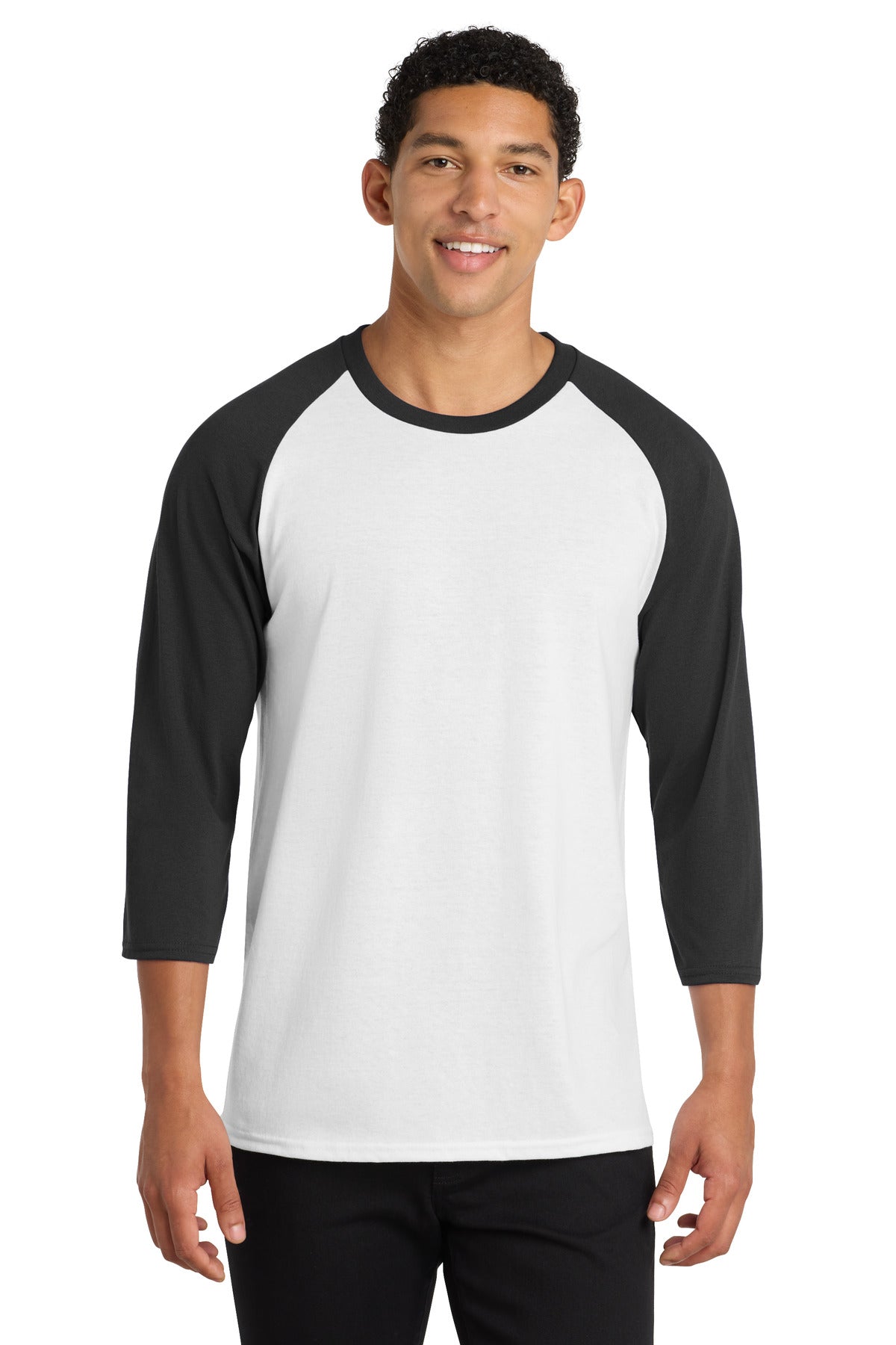 Port & Company PC55RS - Core Blend 3/4-Sleeve Raglan Tee