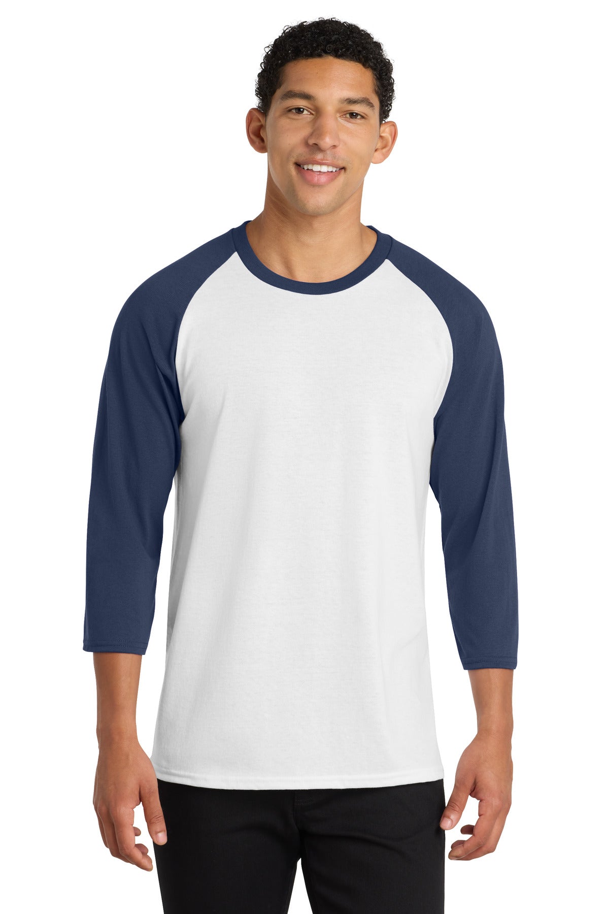 Port & Company PC55RS - Core Blend 3/4-Sleeve Raglan Tee