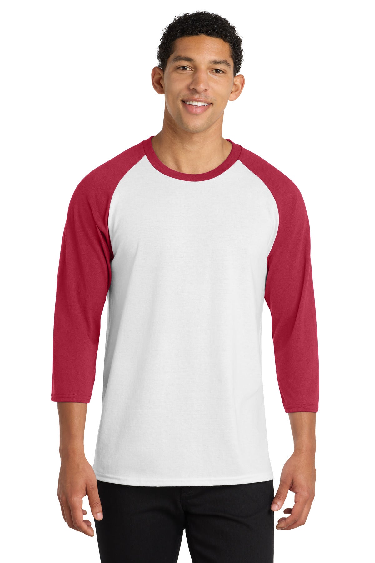 Port & Company PC55RS - Core Blend 3/4-Sleeve Raglan Tee