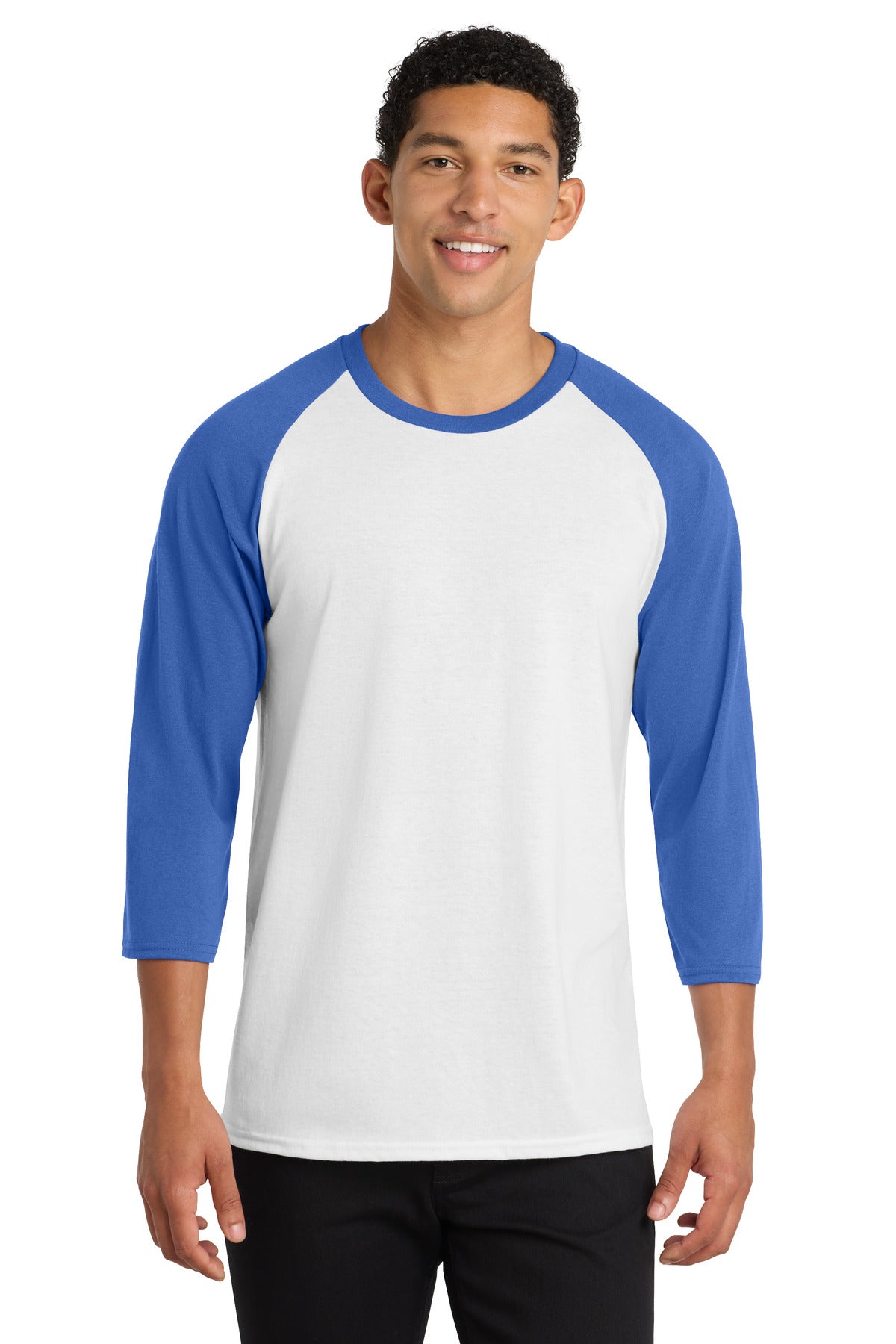 Port & Company PC55RS - Core Blend 3/4-Sleeve Raglan Tee