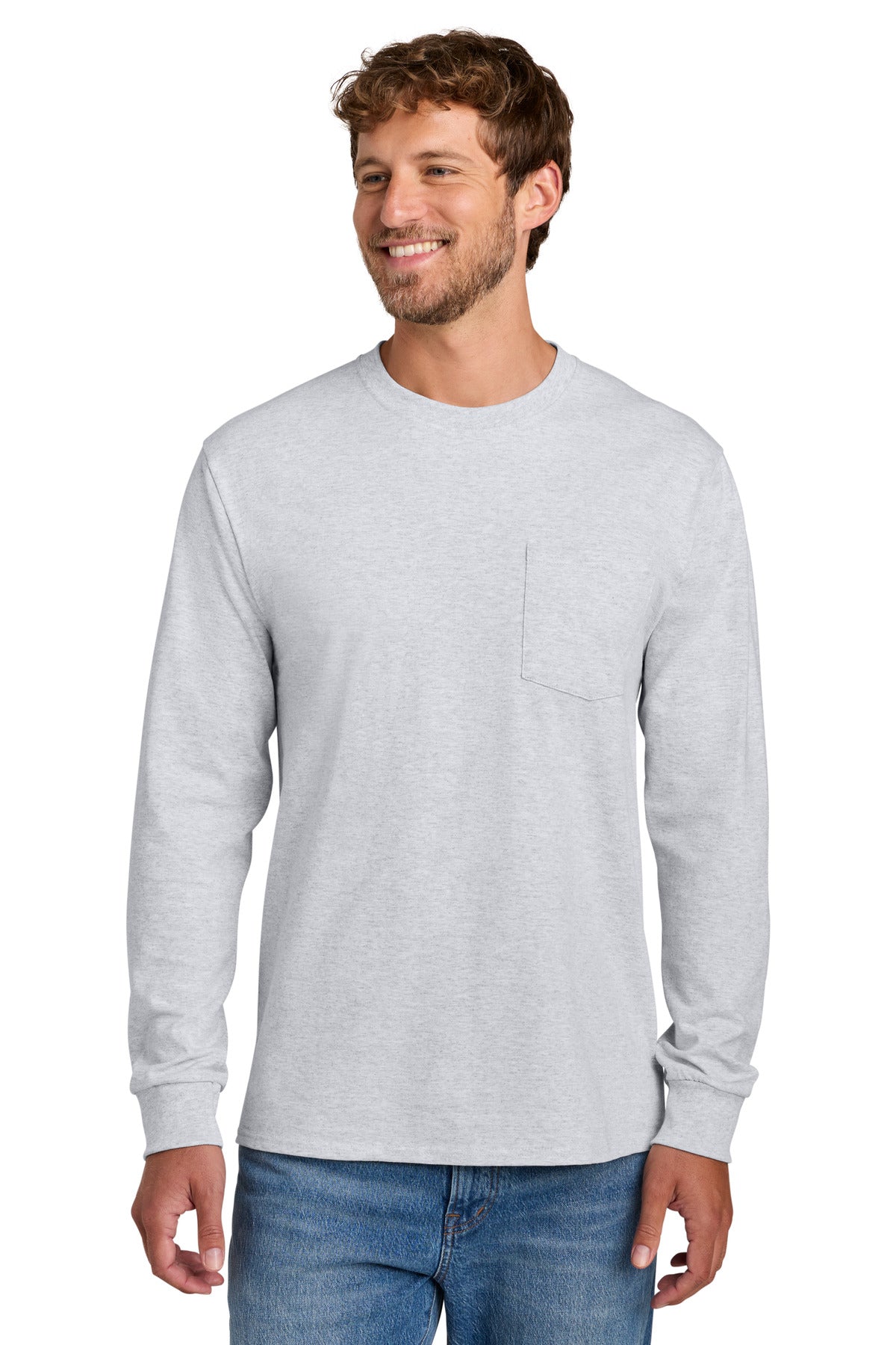 Port & Company PC61LSP - Long Sleeve Essential Pocket Tee