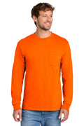 Port & Co PC61LSP - Long Sleeve Essential Pocket Tee
