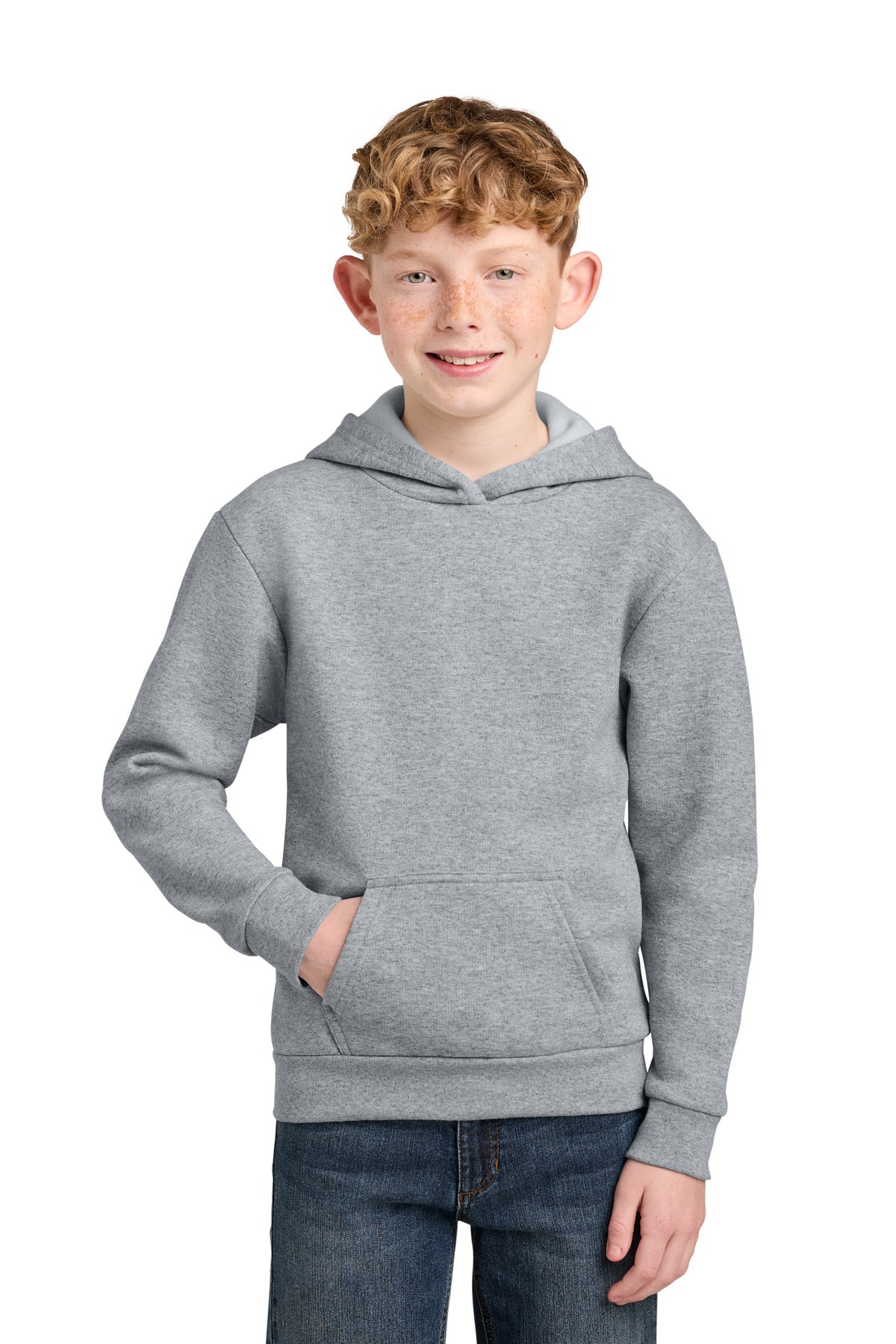 Port & Company PC68YH - Youth Easy Fleece Pullover Hooded Sweatshirt