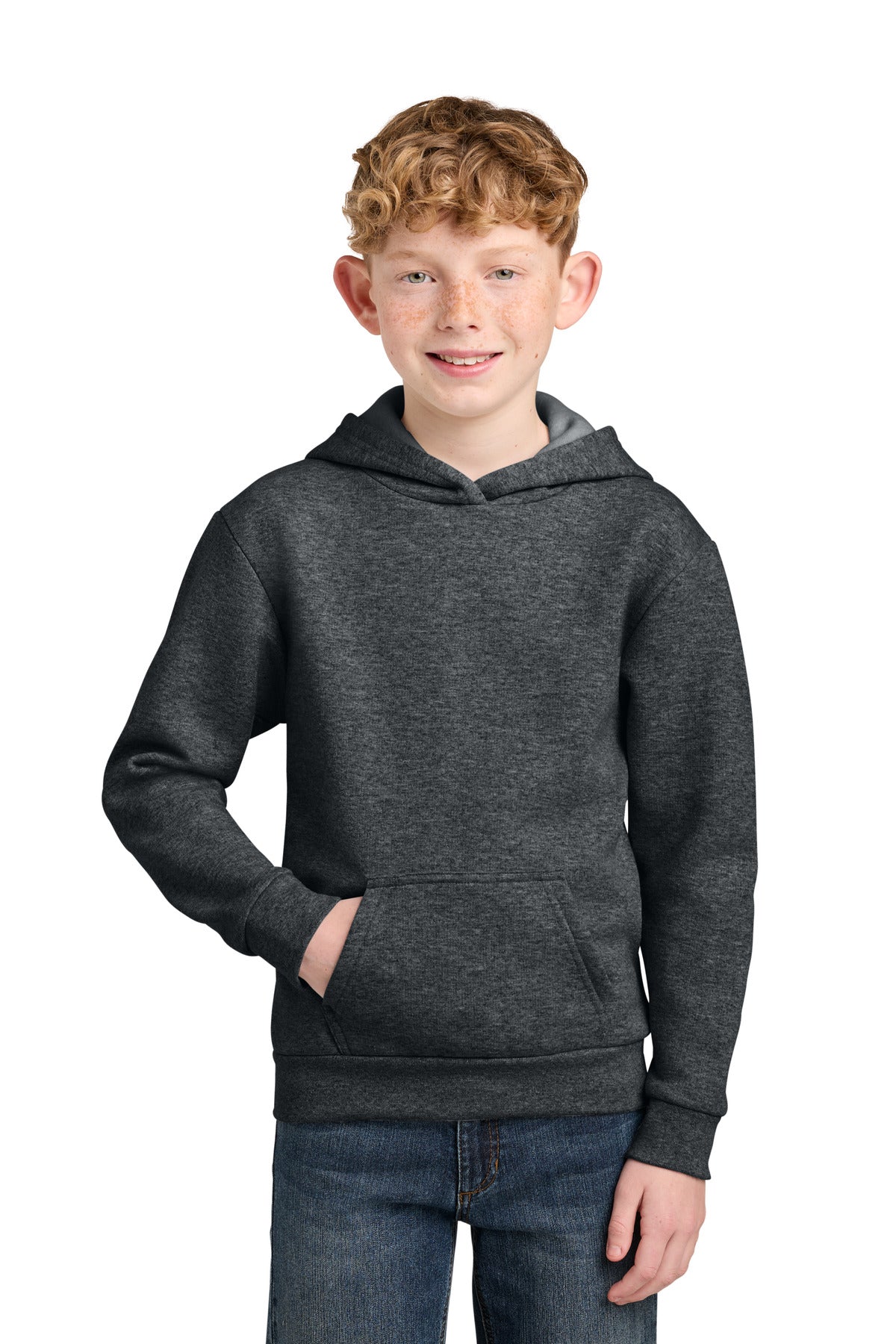 Port & Company PC68YH - Youth Easy Fleece Pullover Hooded Sweatshirt