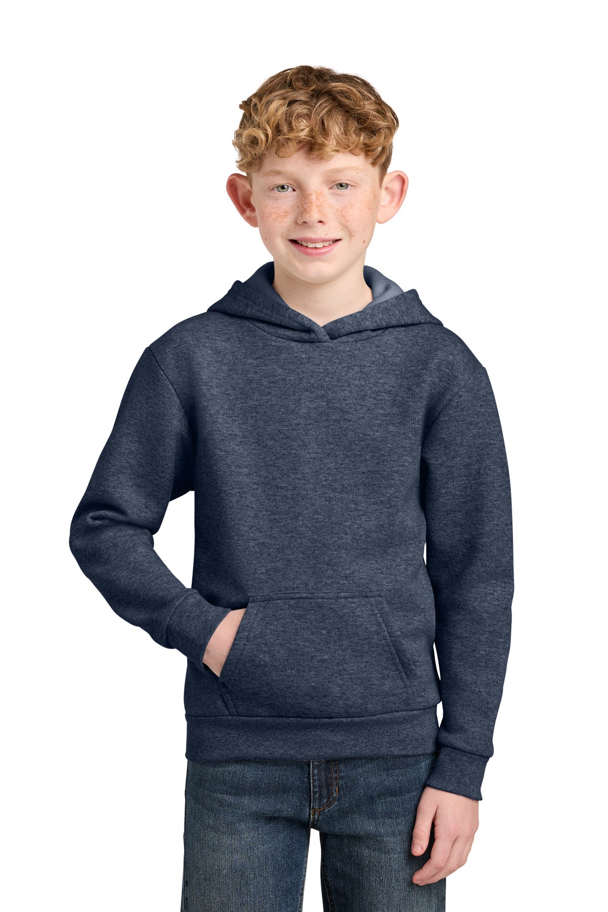 Port & Company PC68YH - Youth Easy Fleece Pullover Hooded Sweatshirt