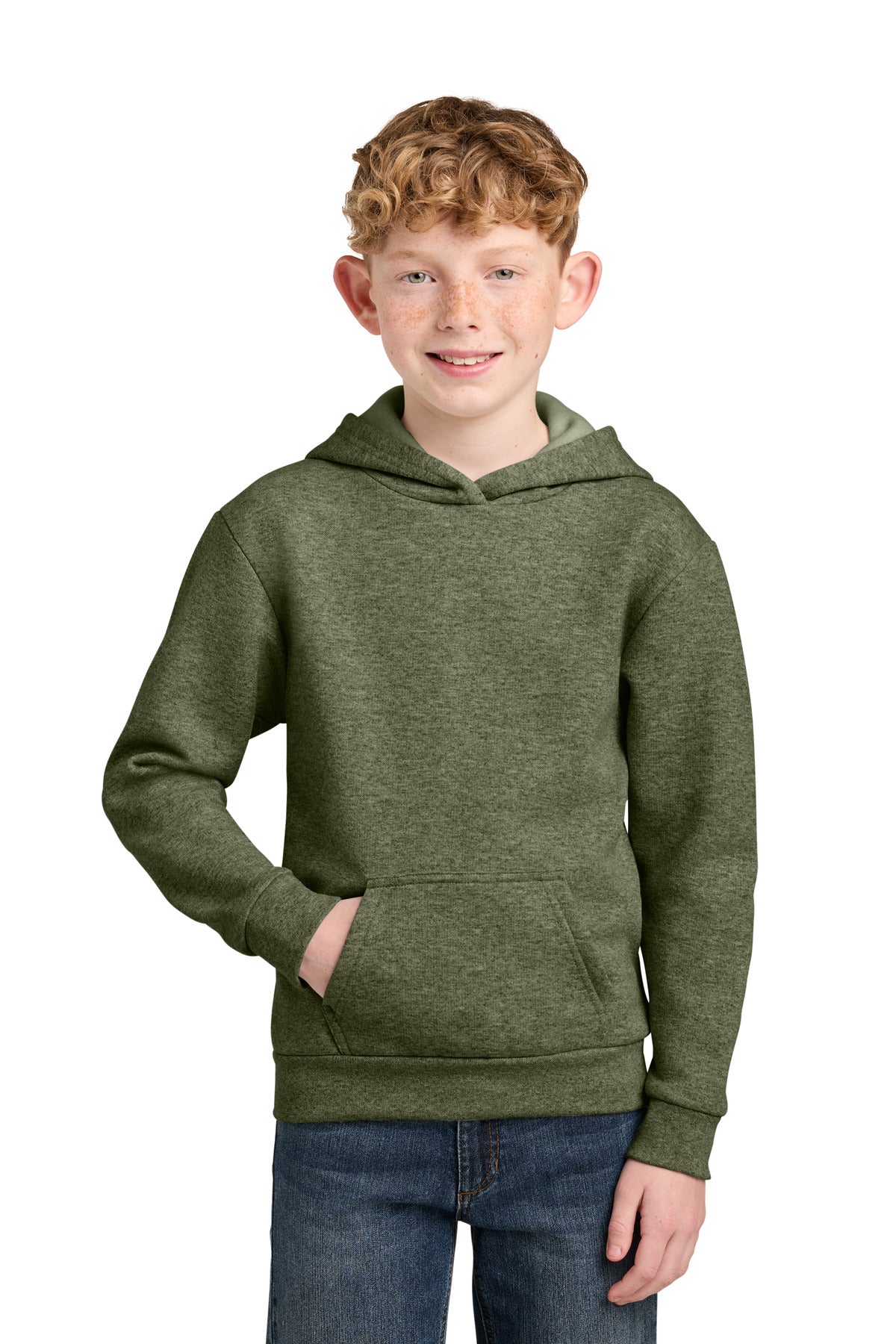 Port & Company PC68YH - Youth Easy Fleece Pullover Hooded Sweatshirt