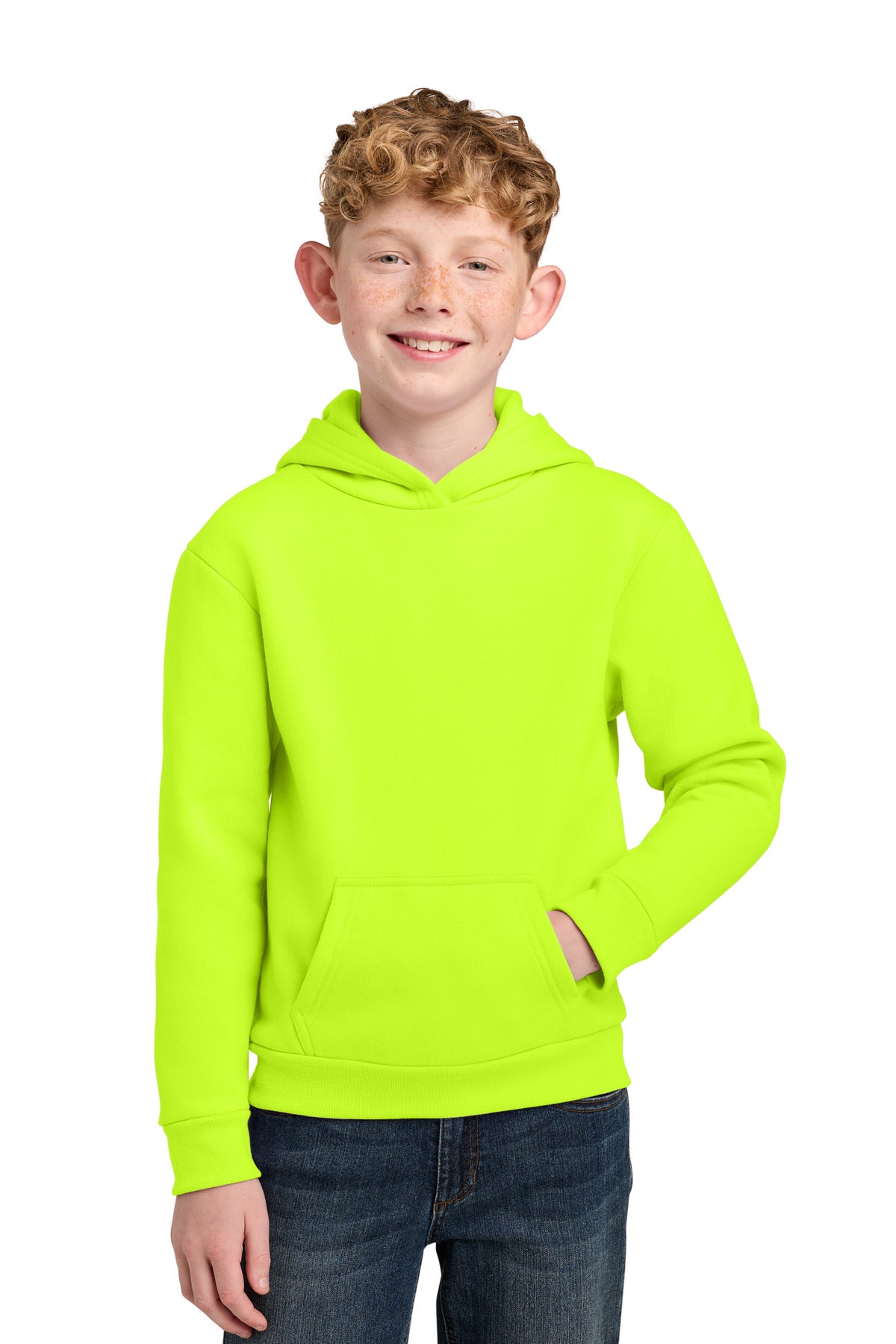 Port & Company PC68YH - Youth Easy Fleece Pullover Hooded Sweatshirt