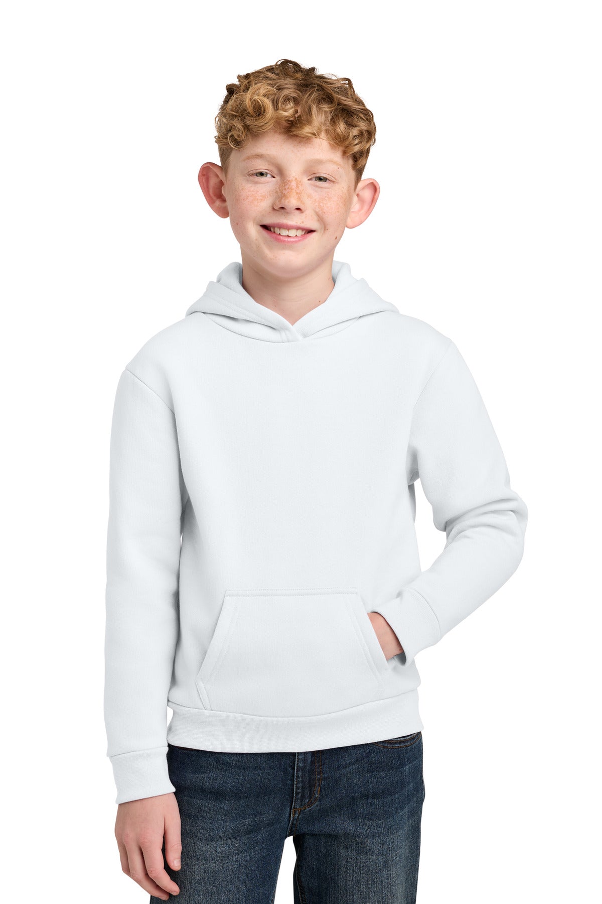 Port & Company PC68YH - Youth Easy Fleece Pullover Hooded Sweatshirt