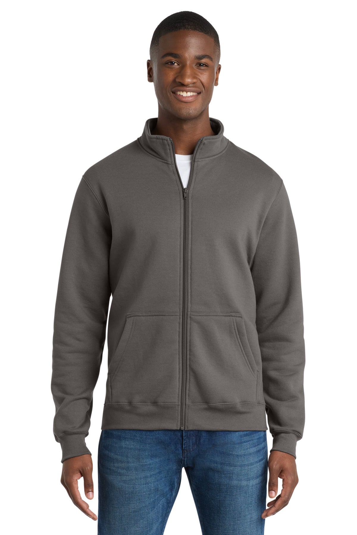 Port & Company PC78FZ - Core Fleece Cadet Full-Zip Sweatshirt