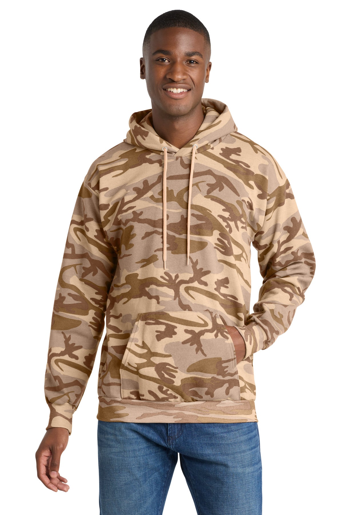 Port & Company PC78HC - Core Fleece Camo Pullover Hooded Sweatshirt