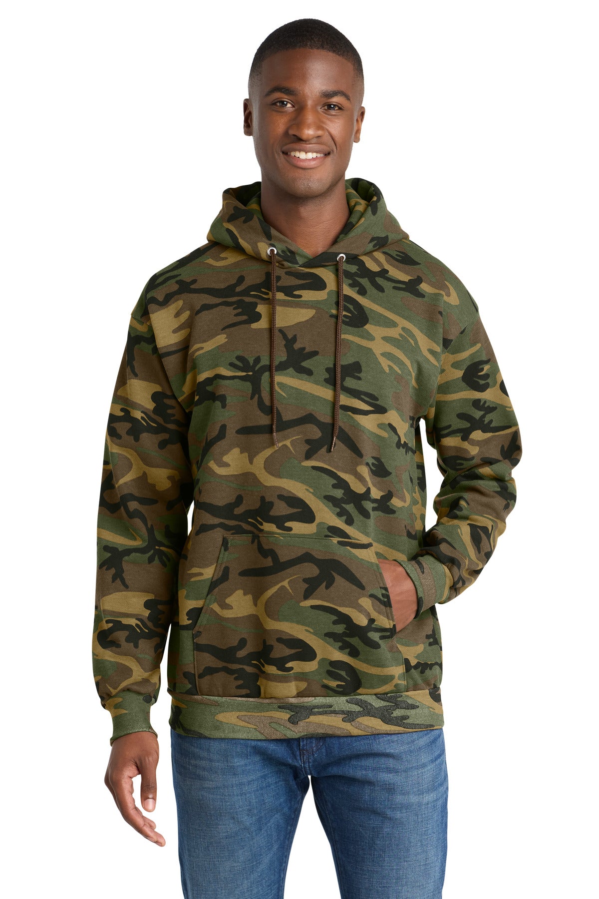 Port & Company PC78HC - Core Fleece Camo Pullover Hooded Sweatshirt
