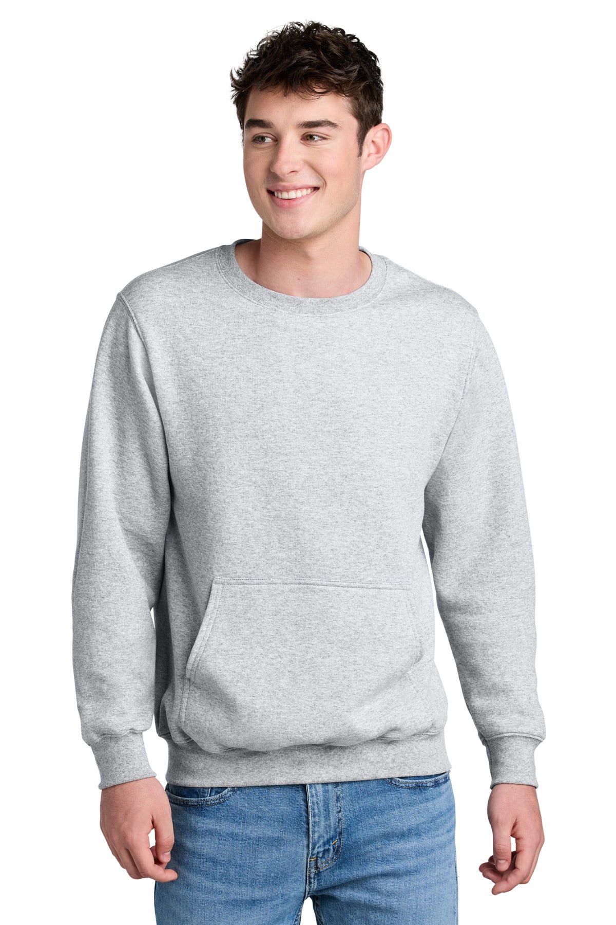 Port & Company PC78PKT - Core Fleece Crewneck Pocket Sweatshirt