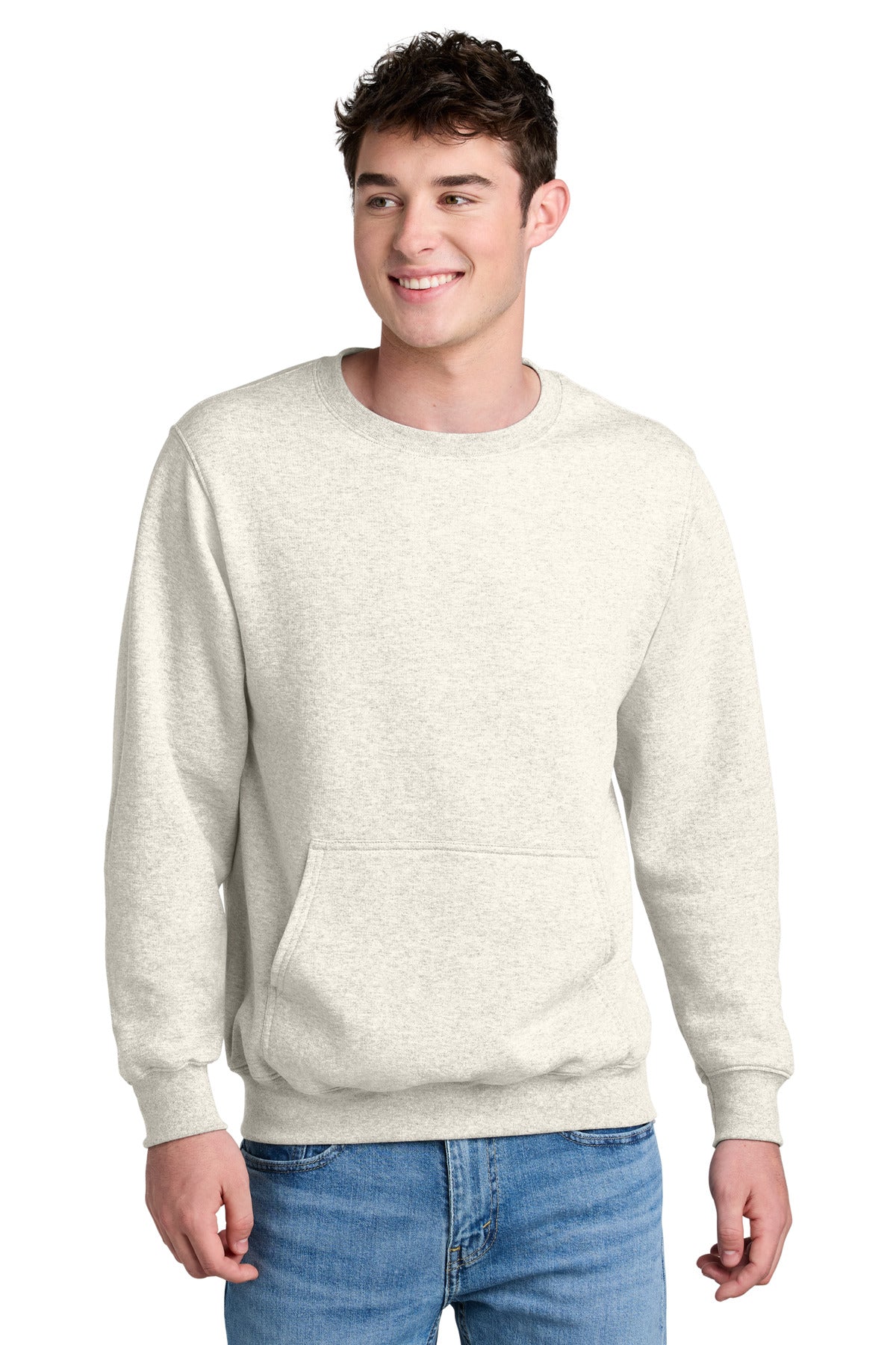 Port & Company PC78PKT - Core Fleece Crewneck Pocket Sweatshirt