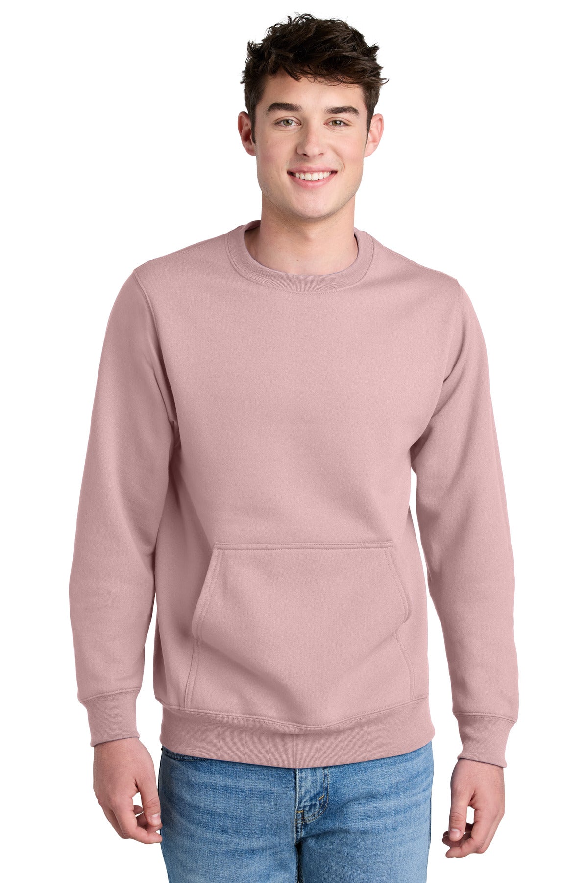 Port & Company PC78PKT - Core Fleece Crewneck Pocket Sweatshirt