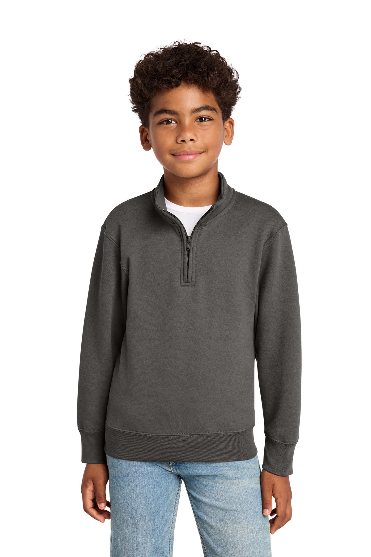 Port & Company PC78YQ - Youth Core Fleece 1/4-Zip Pullover Sweatshirt
