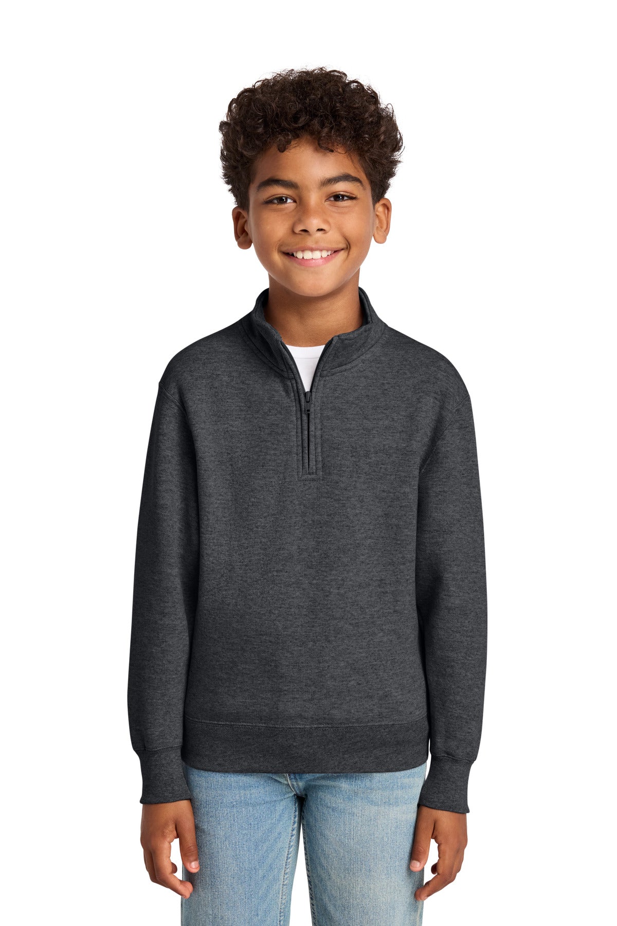 Port & Company PC78YQ - Youth Core Fleece 1/4-Zip Pullover Sweatshirt