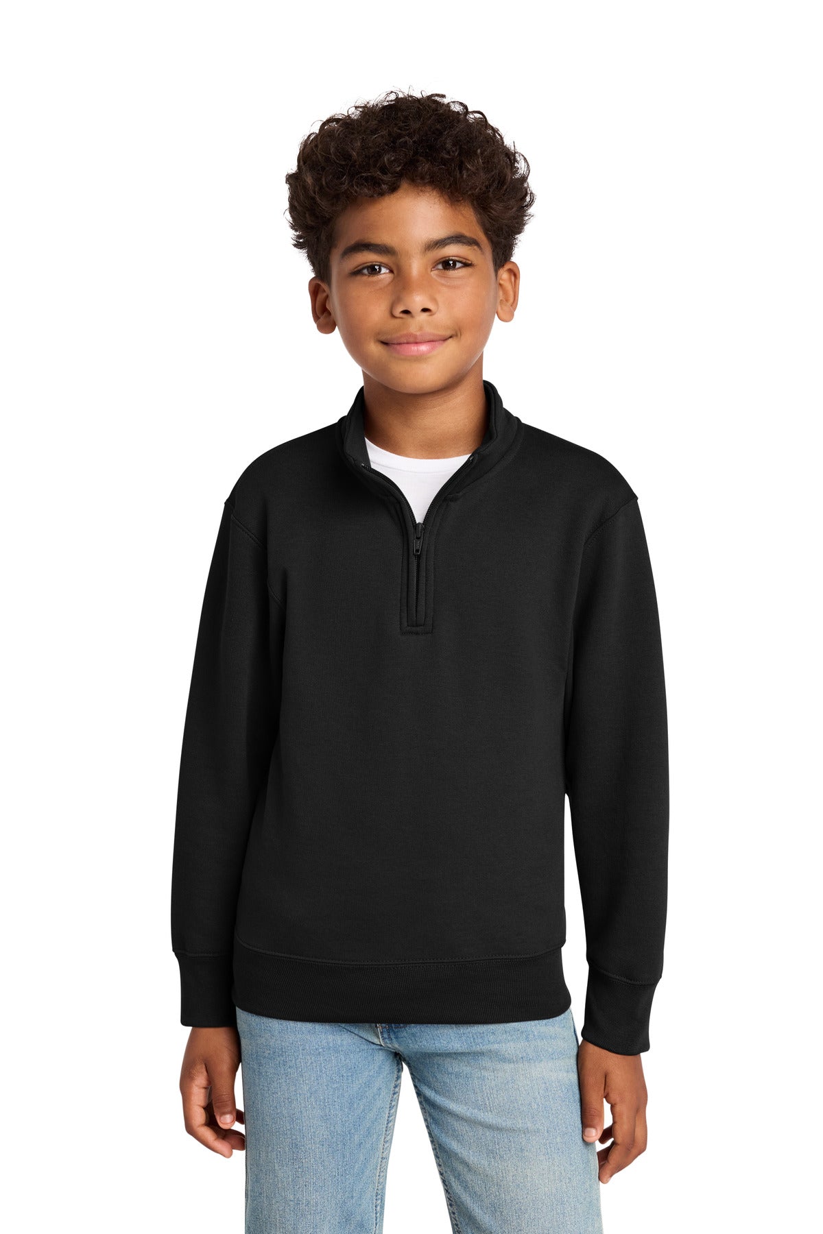 Port & Company PC78YQ - Youth Core Fleece 1/4-Zip Pullover Sweatshirt
