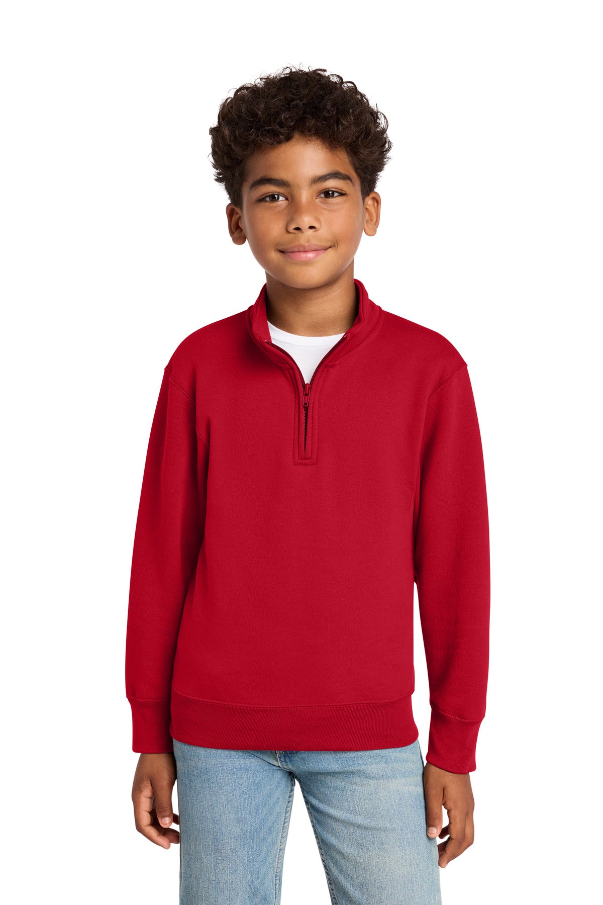 Port & Company PC78YQ - Youth Core Fleece 1/4-Zip Pullover Sweatshirt