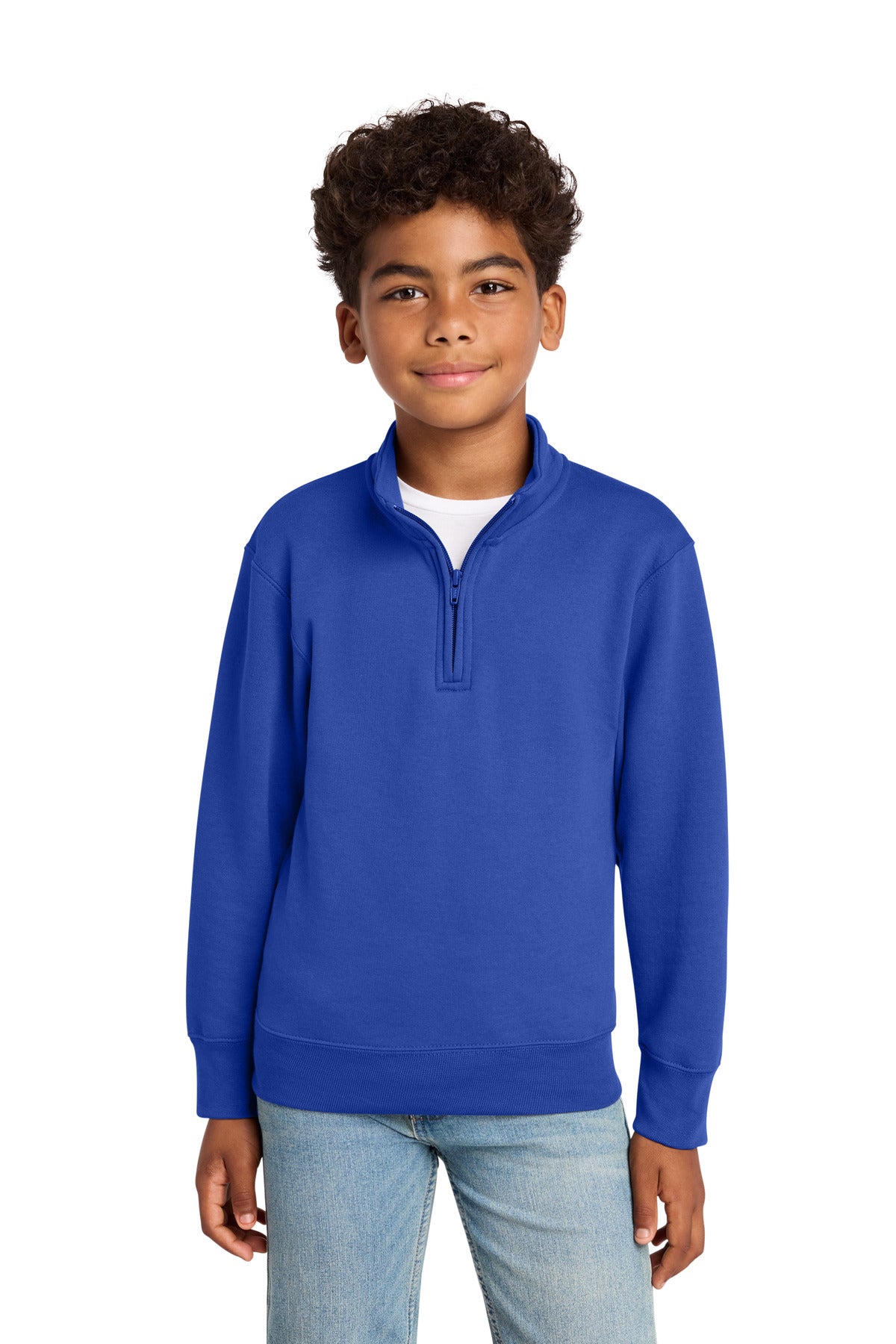 Port & Company PC78YQ - Youth Core Fleece 1/4-Zip Pullover Sweatshirt