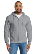Port & Co PC90ZH - Essential Fleece Full-Zip Hooded Sweatshirt