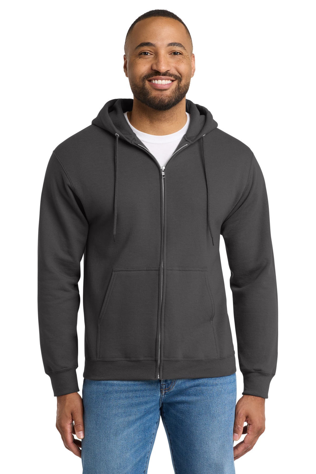 Port & Company PC90ZH - Essential Fleece Full-Zip Hooded Sweatshirt