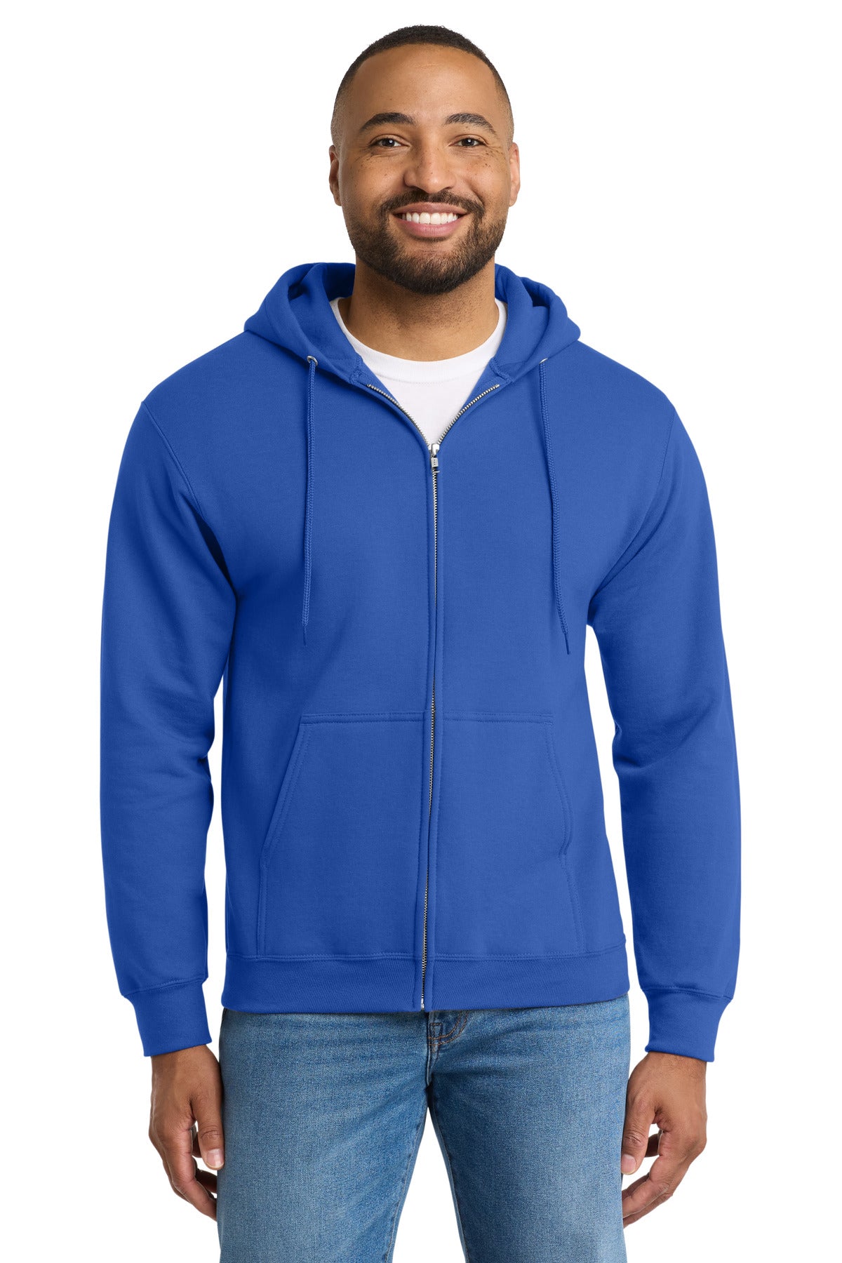 Port & Company PC90ZH - Essential Fleece Full-Zip Hooded Sweatshirt