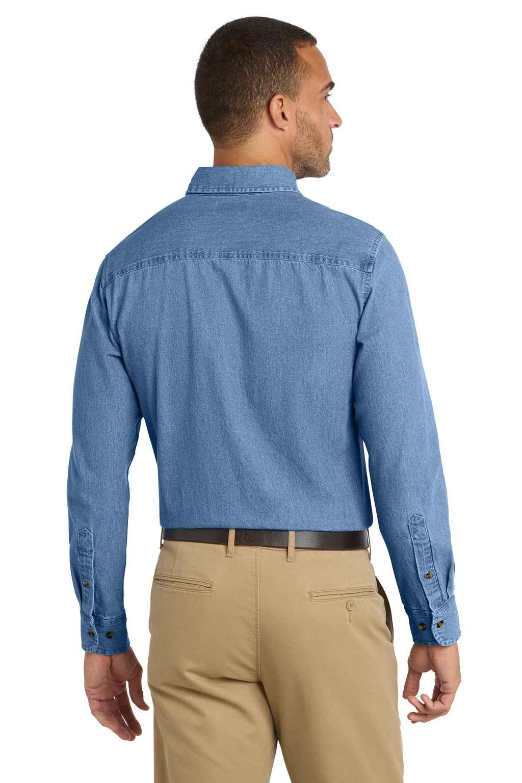 Port & Company SP10 — Long Sleeve Value Denim Shirt