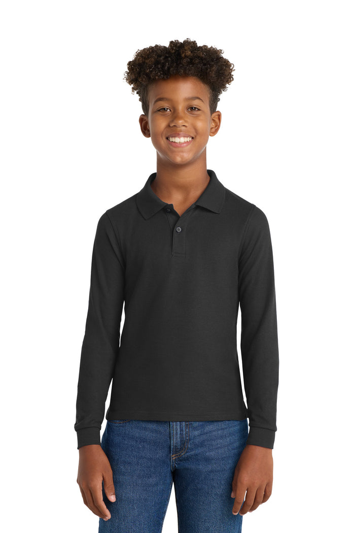Port Authority Y500LS - Youth Long Sleeve Silk Touch Polo