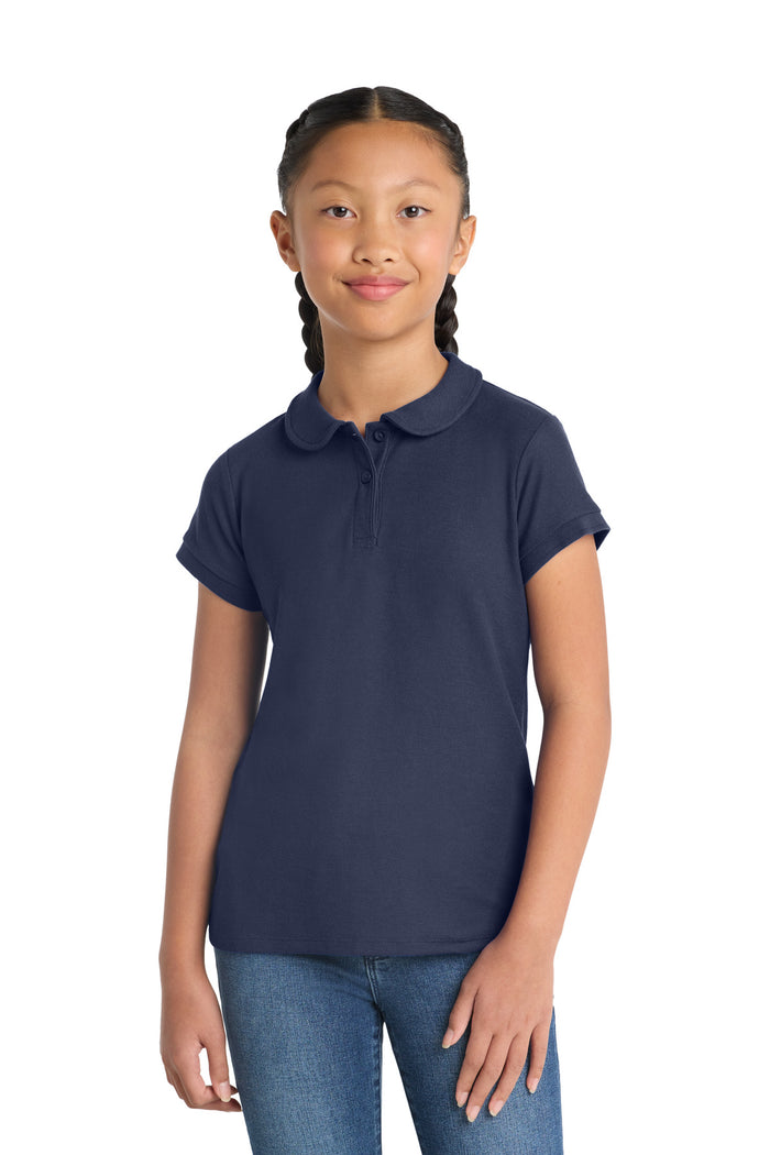Port Authority YG503 - Girls Silk Touch Peter Pan Collar Polo