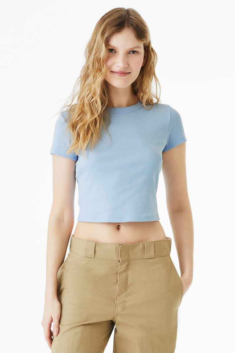 Bella + Canvas BC1010 - BELLA+CANVAS Women's Micro Rib Baby Tee