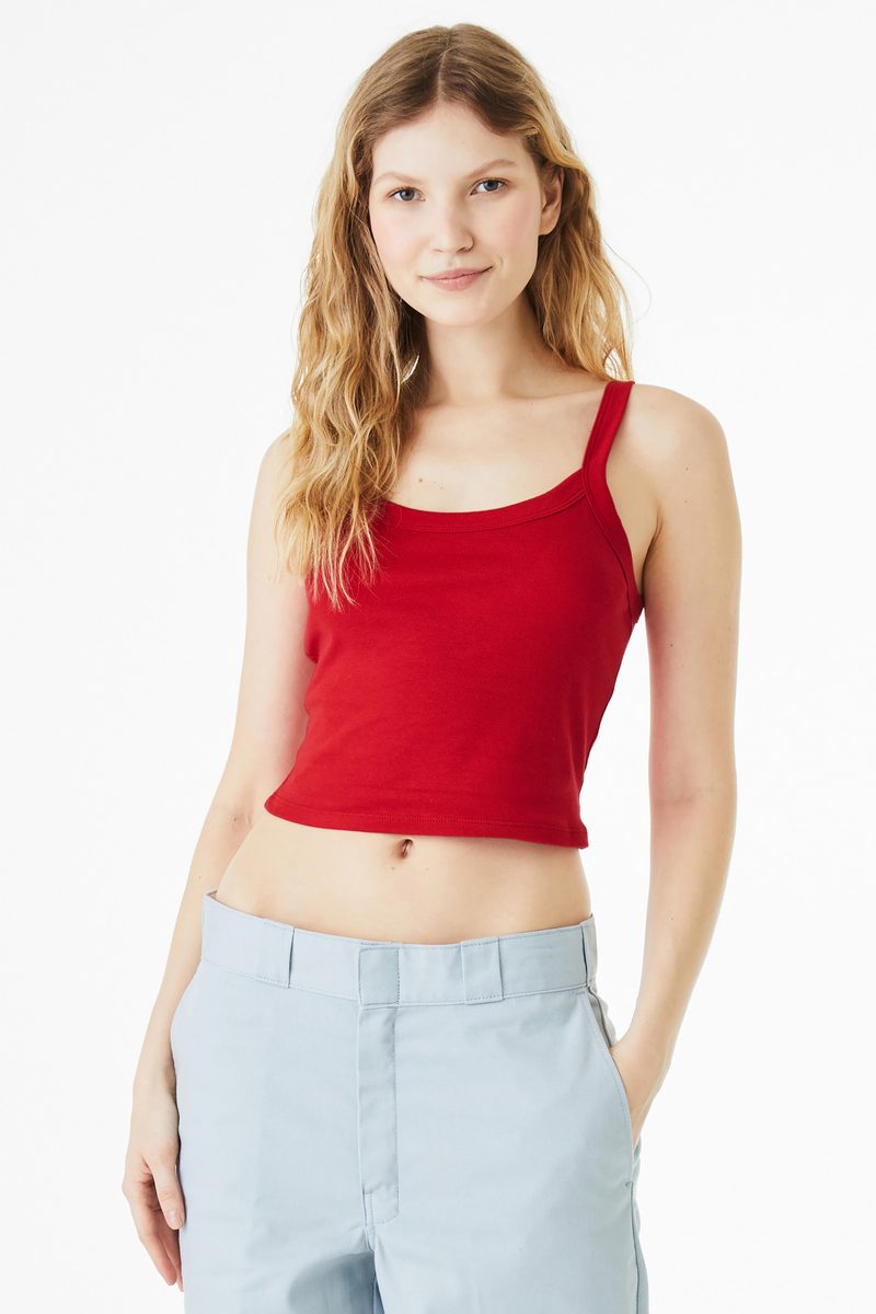 Bella + Canvas BC1012 - BELLA+CANVAS Women's Micro Rib Spaghetti Strap Tank BELLA + CANVAS