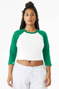 Bella + Canvas BC1200 - BELLA+CANVAS Women's Micro Rib 3/4 Raglan Baby Tee