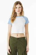 Bella + Canvas BC1201 - BELLA+CANVAS Women's Micro Rib Raglan Baby Tee