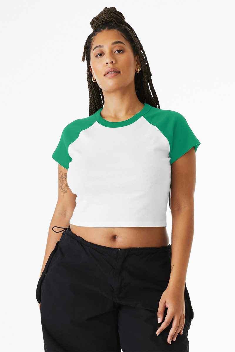 Bella + Canvas BC1201 - BELLA+CANVAS Women's Micro Rib Raglan Baby Tee