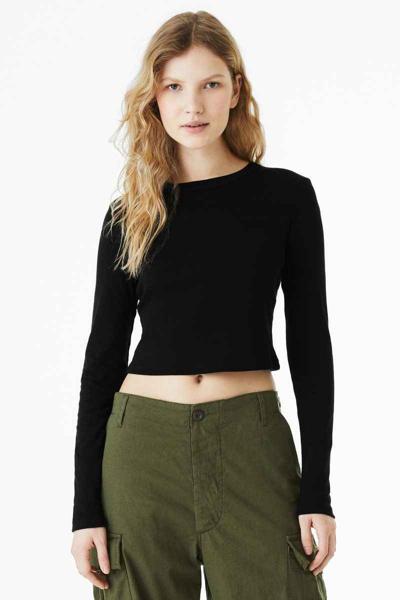 Bella + Canvas BC1501 - BELLA+CANVAS Women's Micro Rib Long Sleeve Baby Tee