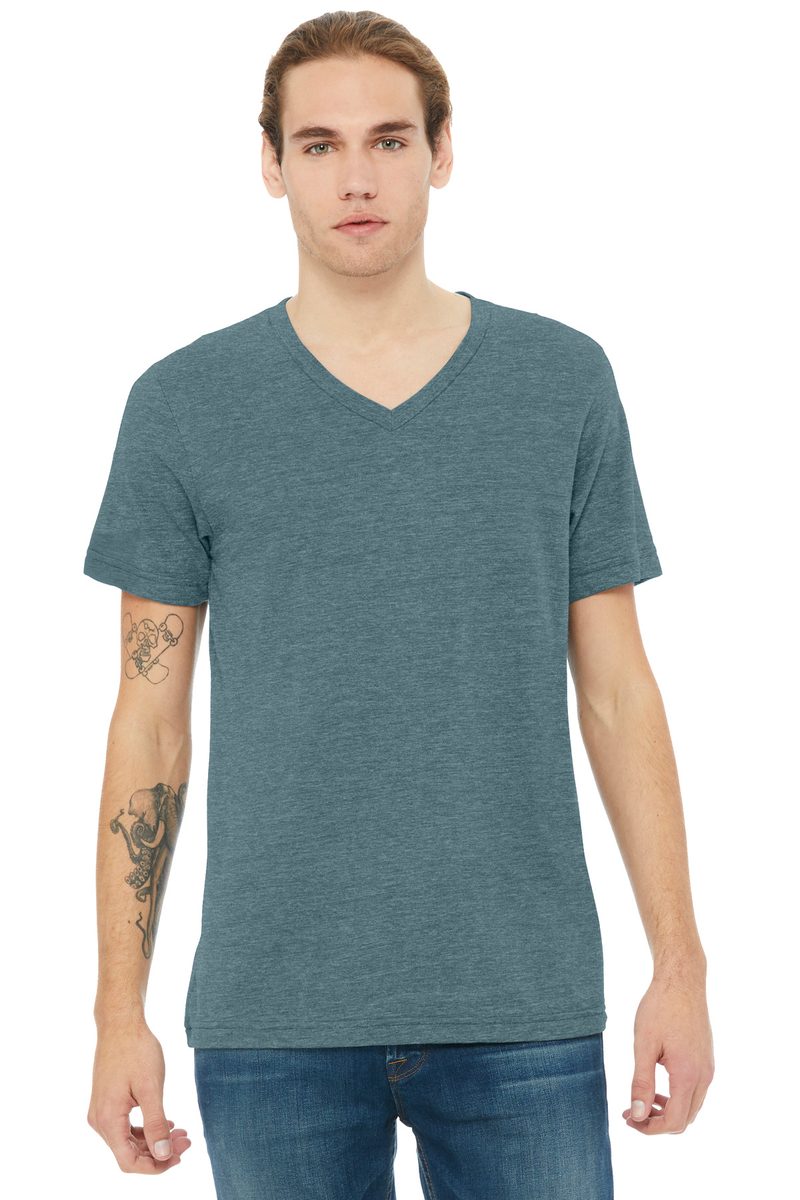 Bella + Canvas BC3005CVC - BELLA+CANVAS Unisex Heather CVC V-Neck Tee BELLA + CANVAS