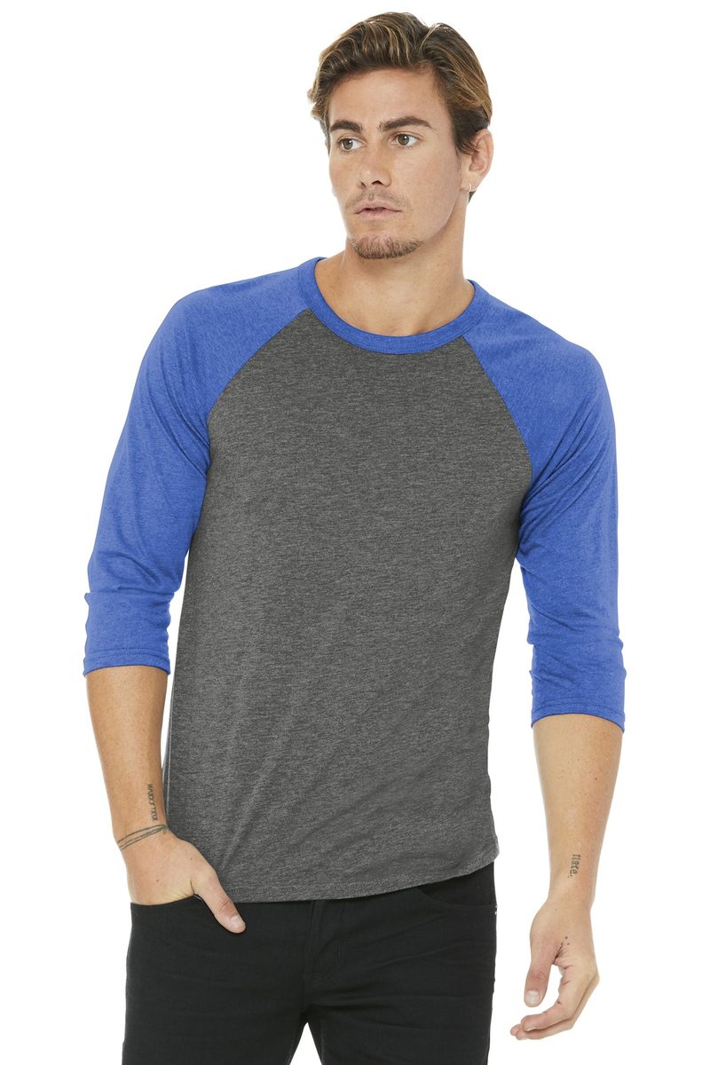 Bella + Canvas BC3200 - BELLA+CANVAS Unisex 3/4-Sleeve Baseball Tee BELLA + CANVAS