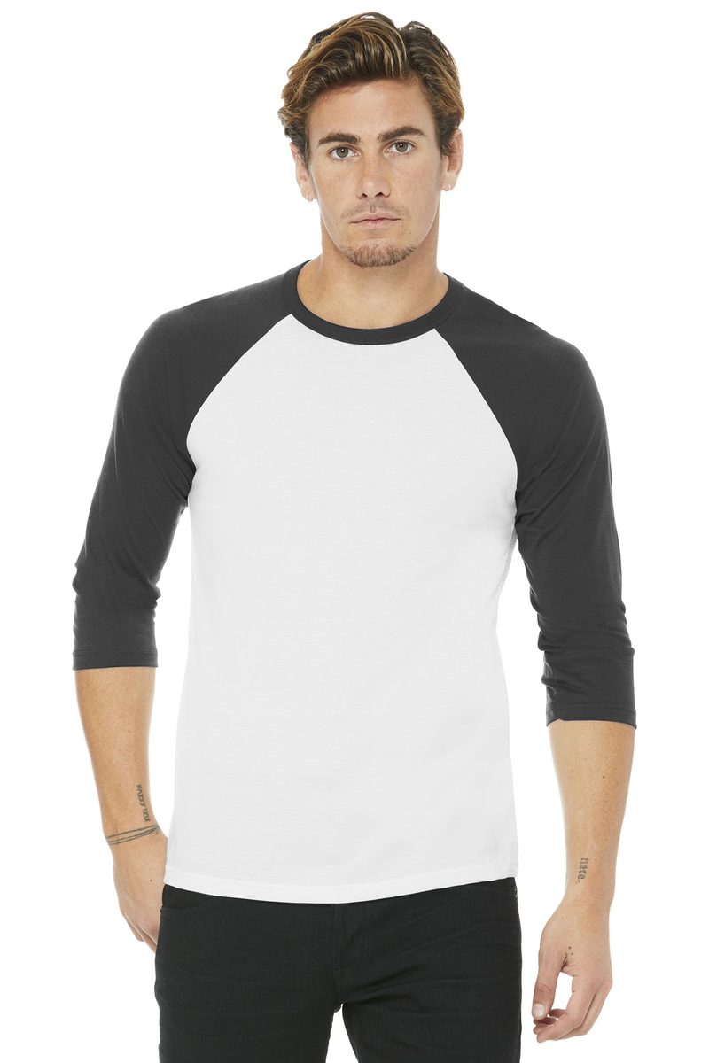 Bella + Canvas BC3200 - BELLA+CANVAS Unisex 3/4-Sleeve Baseball Tee BELLA + CANVAS