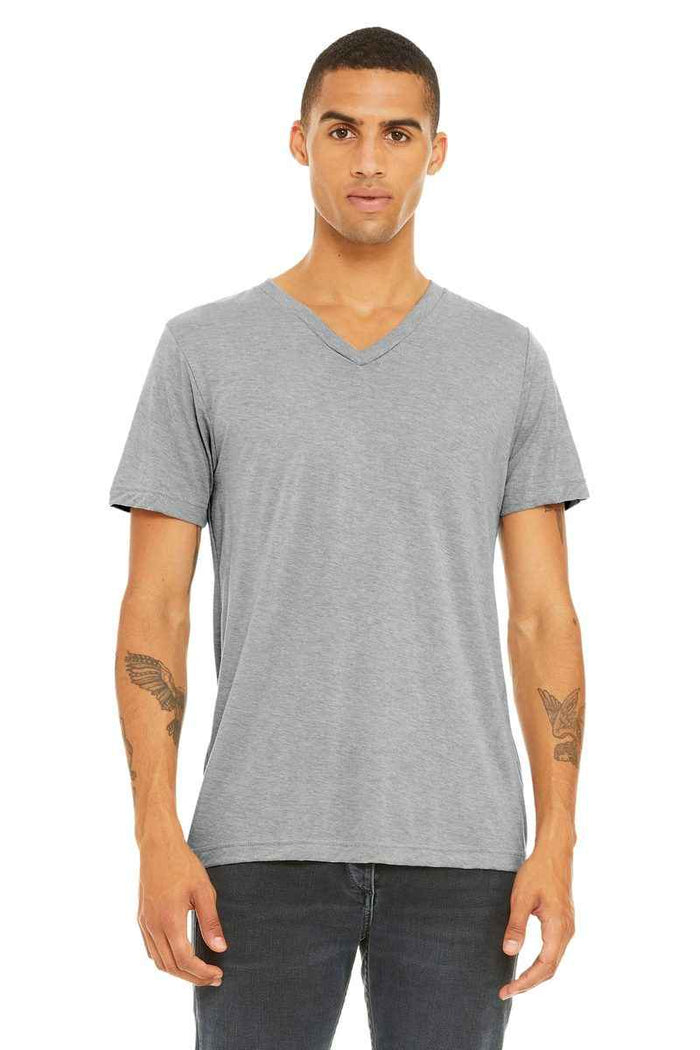 Bella + Canvas BC3415 - BELLA+CANVAS Unisex Triblend Short Sleeve V-Neck Tee
