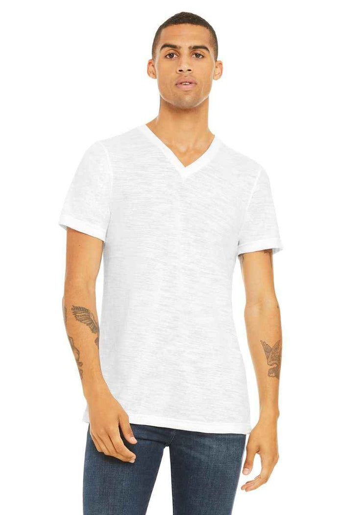 Bella + Canvas BC3655 - BELLA+CANVAS Unisex Textured Jersey V-Neck Tee