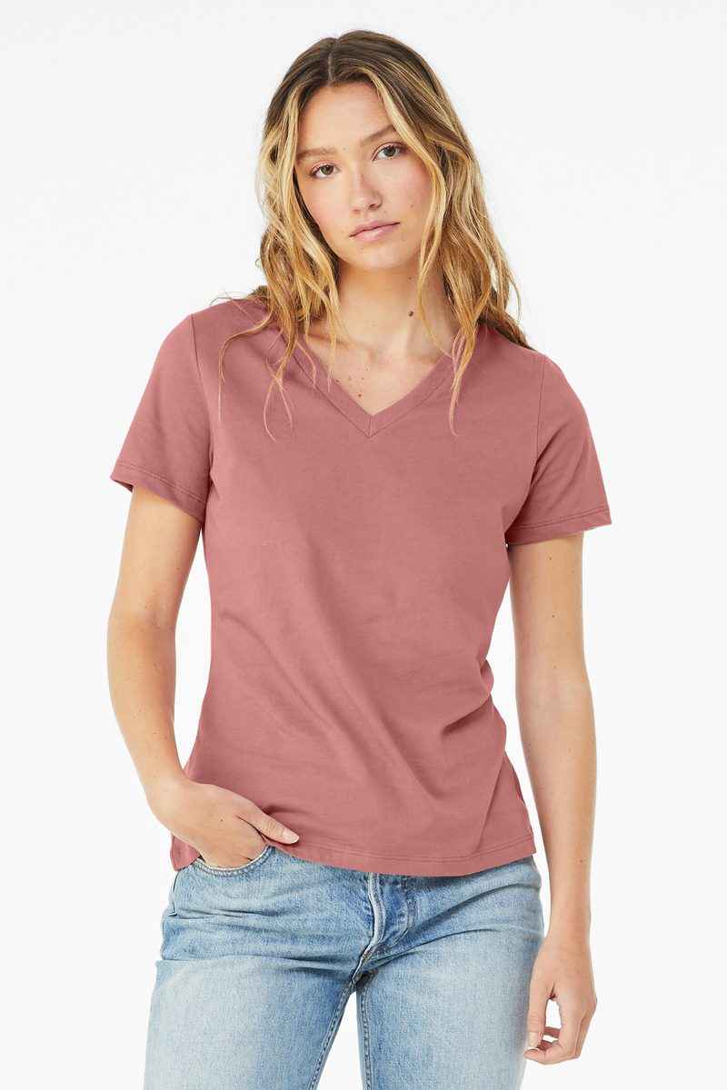 Bella + Canvas BC6405 - BELLA+CANVAS Women's Relaxed Jersey Short Sleeve V-Neck Tee
