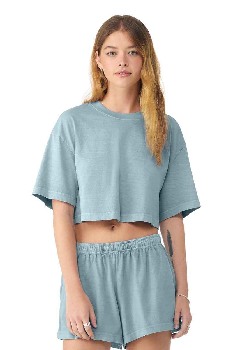 Bella + Canvas BC6882GD - BELLA+CANVAS Women's Heavyweight Garment-Dyed Cropped Tee