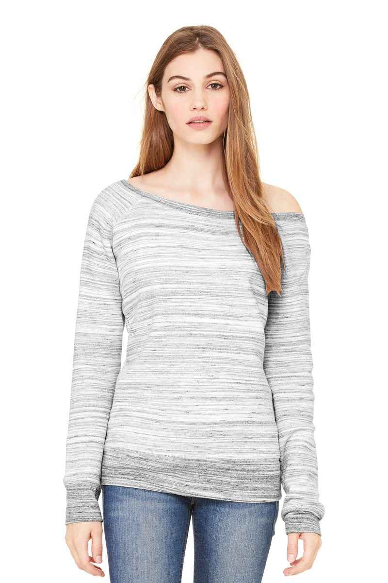 Bella + Canvas BC7501 - BELLA+CANVAS Women's Sponge Fleece Wide-Neck Sweatshirt