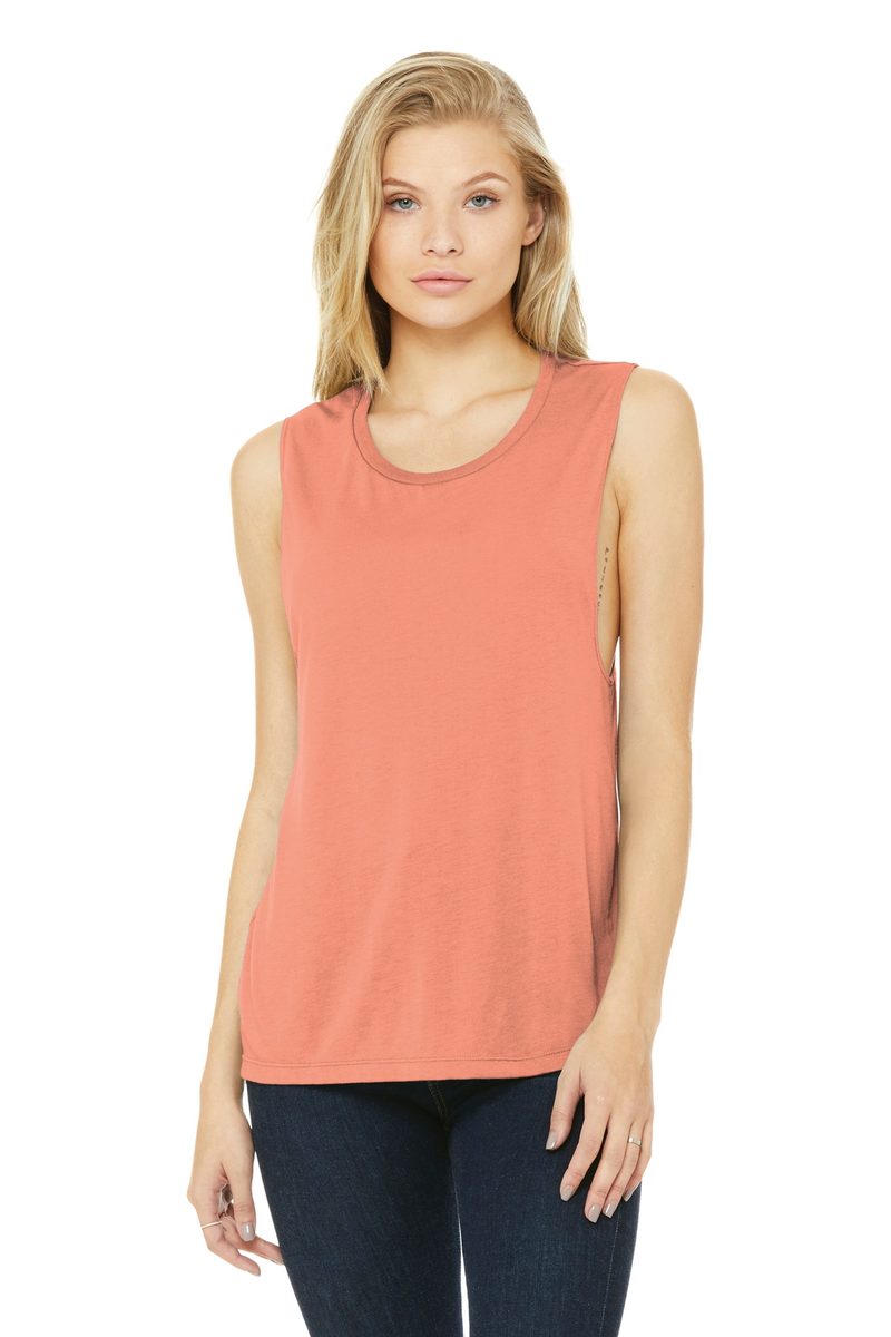 Bella + Canvas BC8803 - BELLA+CANVAS Women's Flowy Scoop Muscle Tank BELLA + CANVAS