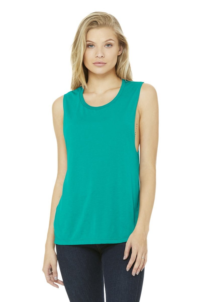 Bella + Canvas BC8803 - BELLA+CANVAS Women's Flowy Scoop Muscle Tank BELLA + CANVAS