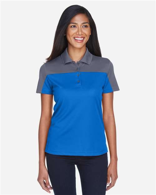 CORE365 CE101W - Women's Balance Colorblock Performance Piqué Polo CORE365