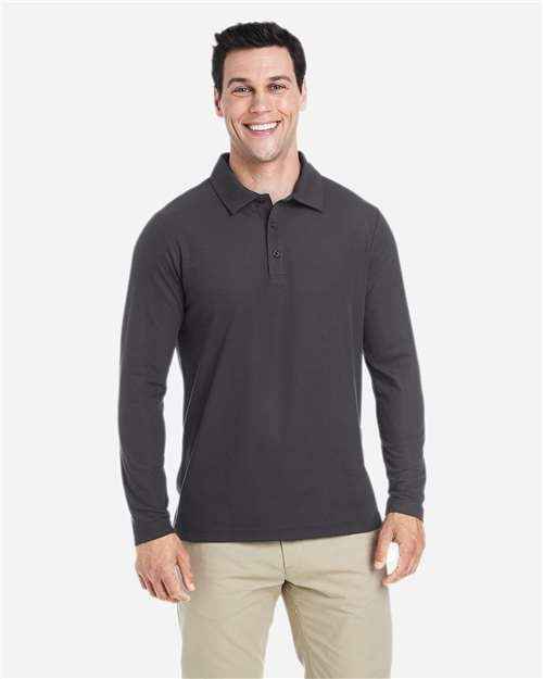 CORE365 CE112L - Men's Fusion ChromaSoft™ Long Sleeve Pique Polo