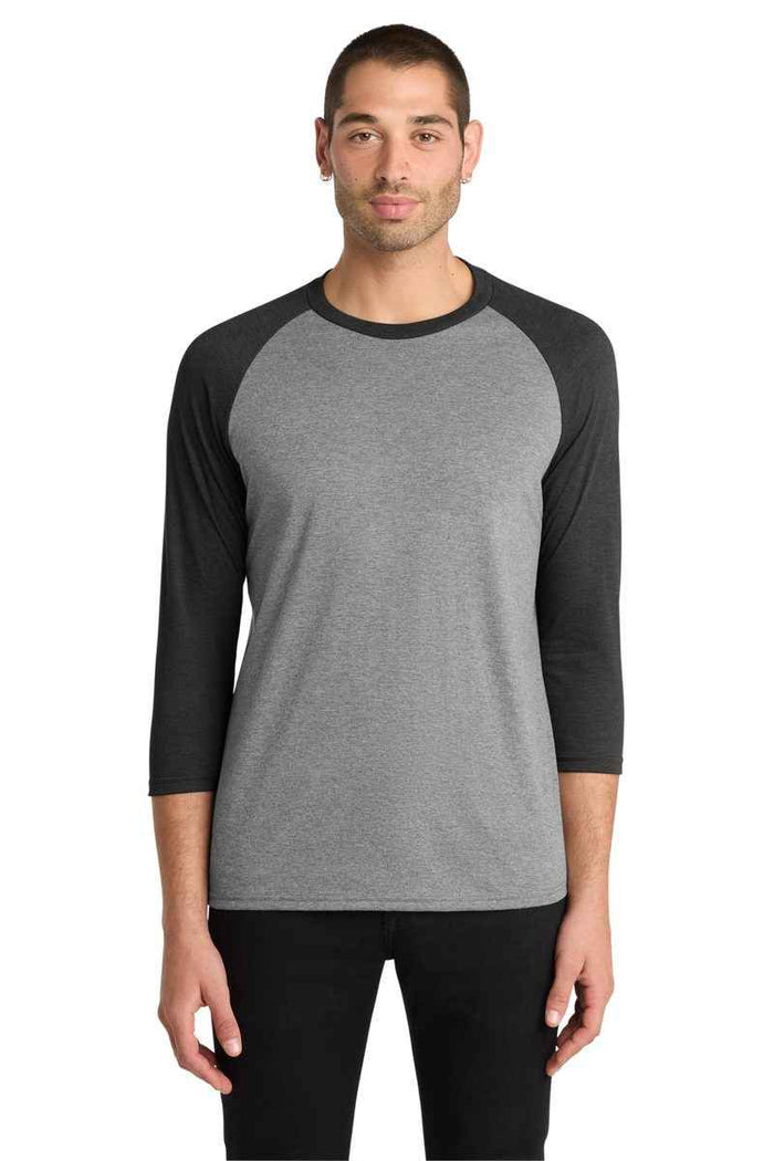 District DM136 - Perfect Tri 3/4-Sleeve Raglan