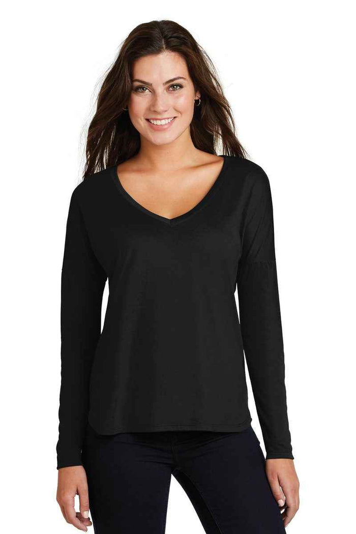 District DM413 - Women's Drapey Long Sleeve Tee